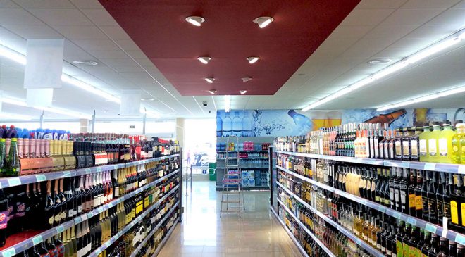 Iluminación LED en supermercados Superdumbo