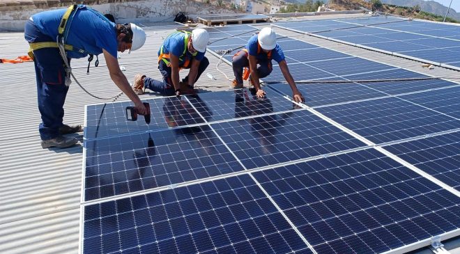 Instalación de energía solar fotovoltaica